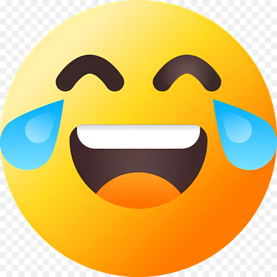 Emojis Riendo，Cara Riendo Con Lágrimas PNG