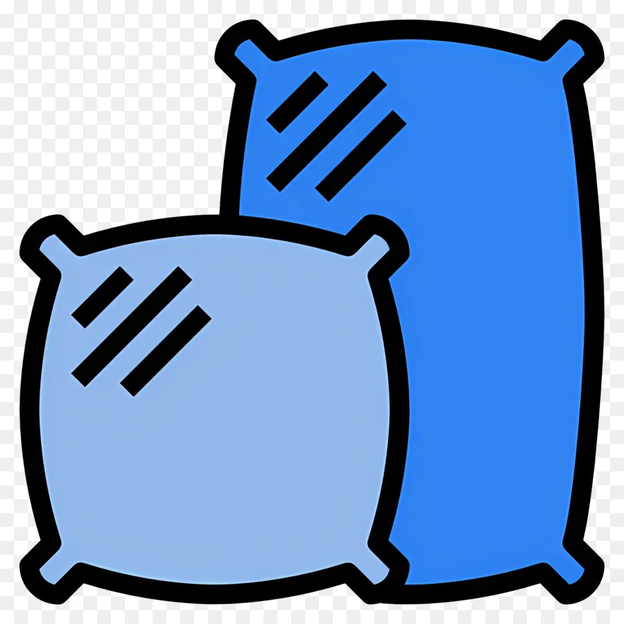 Almohada Para Dormir，Almohadas Azules PNG