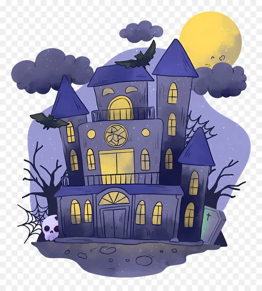 Casa De Halloween，Casa Embrujada PNG