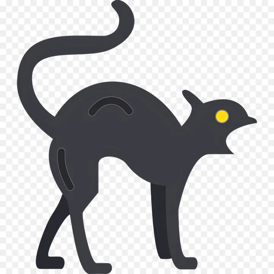 Gato De Halloween，Gato Negro PNG