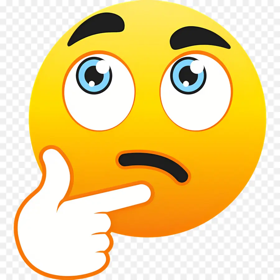 Emoji Pensando，Pregunta PNG