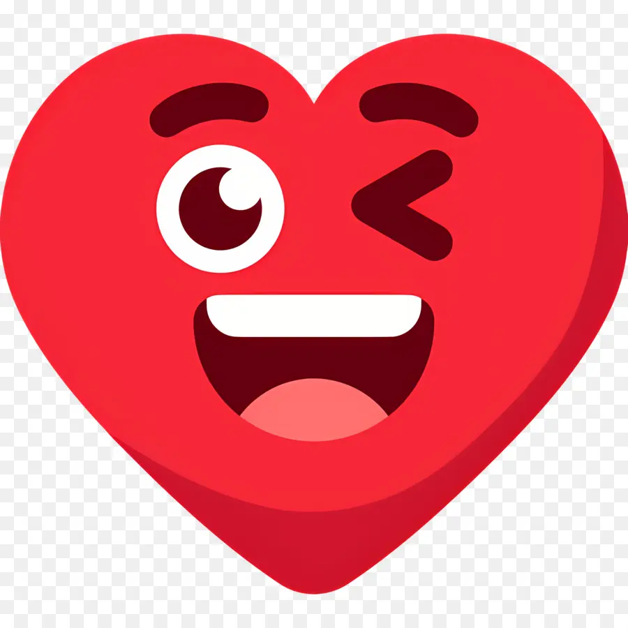 Emojis De Corazon，Emoji De Corazón Riendo PNG