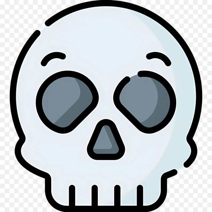 Emoji Calavera，Cráneo PNG