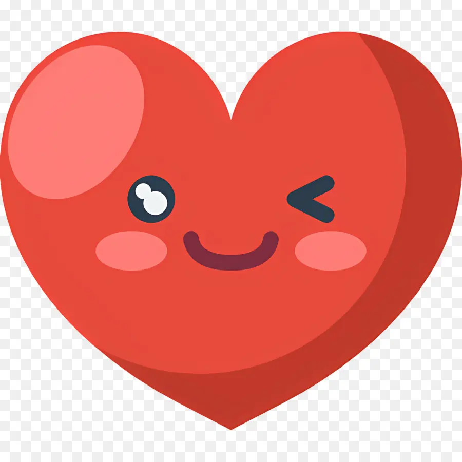 Emojis De Corazon，Corazón Sonriente PNG