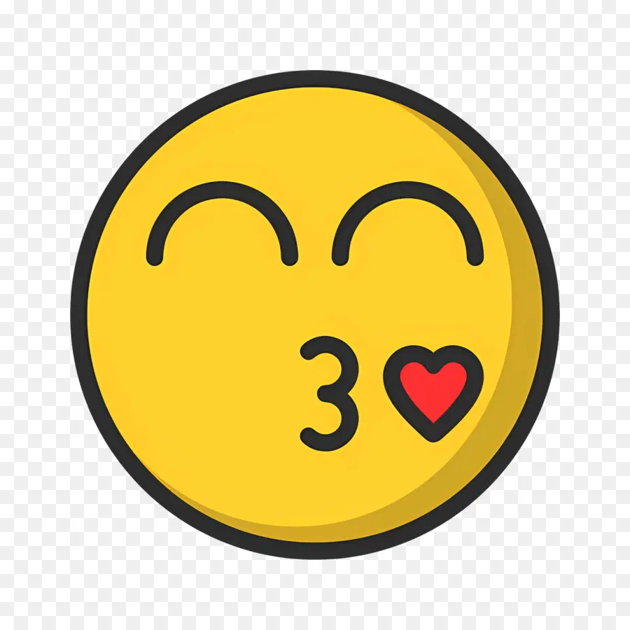 Beso Emoji，Besos Emoji PNG