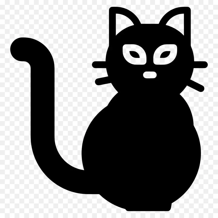 Gato De Halloween，Gato Negro PNG