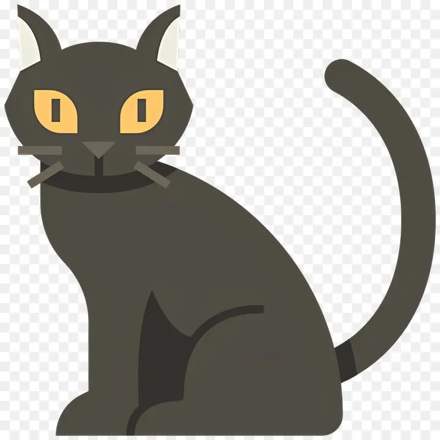 Gato De Halloween，Gato Gris PNG