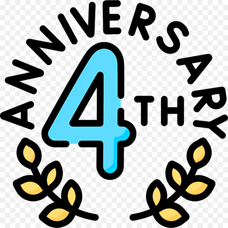 Aniversario，4to Aniversario PNG