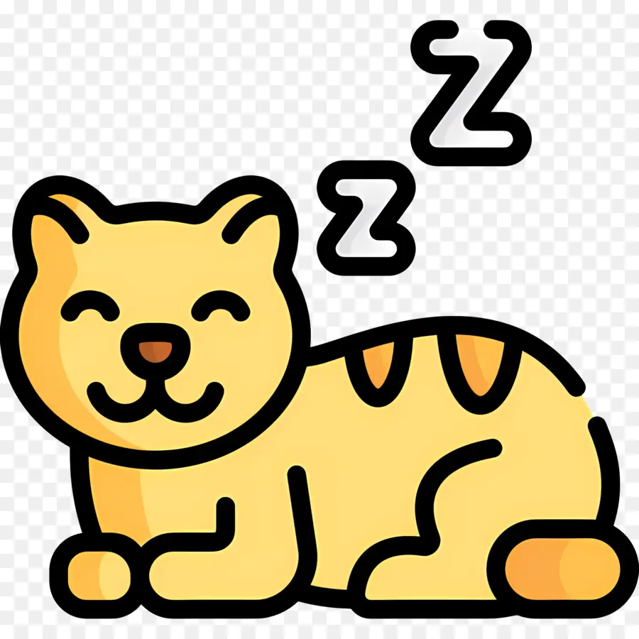 Gato Durmiendo，Mascota PNG