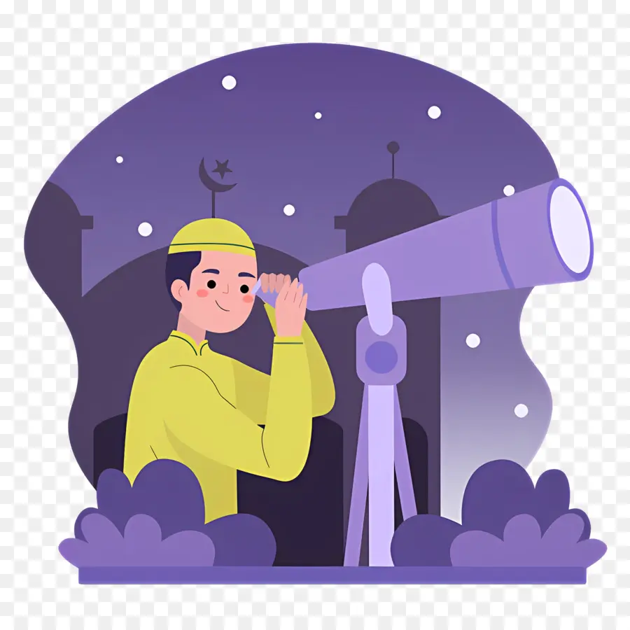 Telescopio，Hombre Con Telescopio PNG