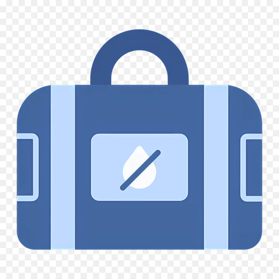 Bolsa Impermeable，Maleta Azul PNG