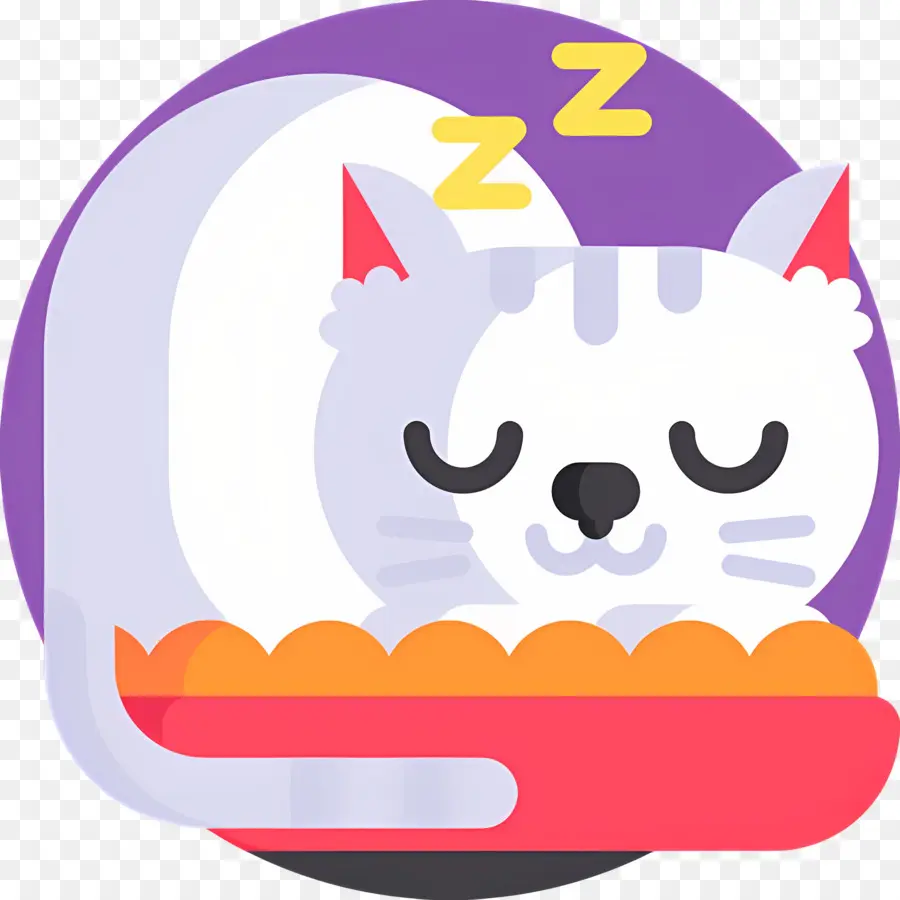 Gato Durmiendo，Cama PNG