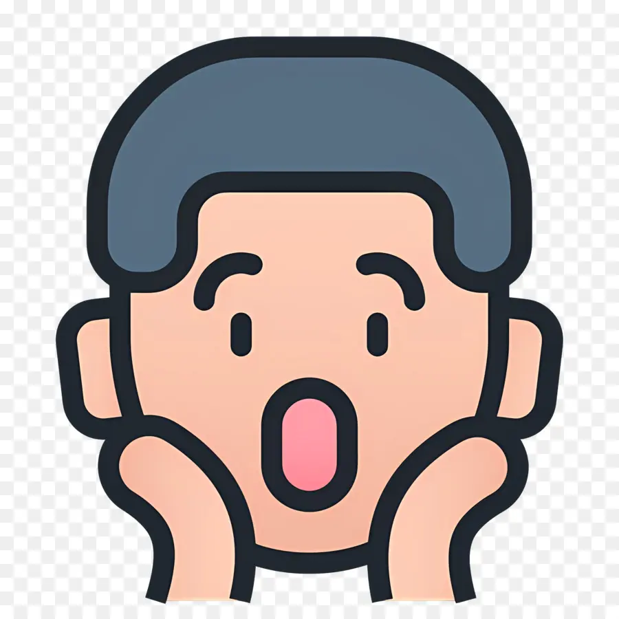 Emoji Sorprendido，Cara Sorprendida PNG