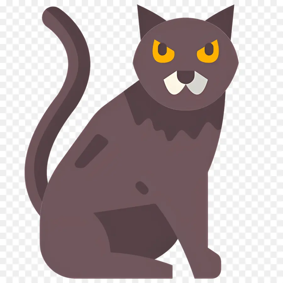 Gato De Halloween，Gato Gris PNG