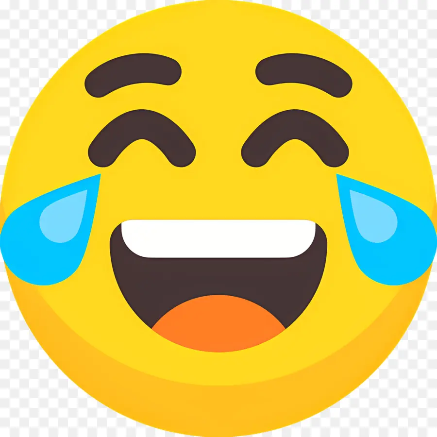 Emojis Riendo，Cara Riendo Con Lágrimas PNG