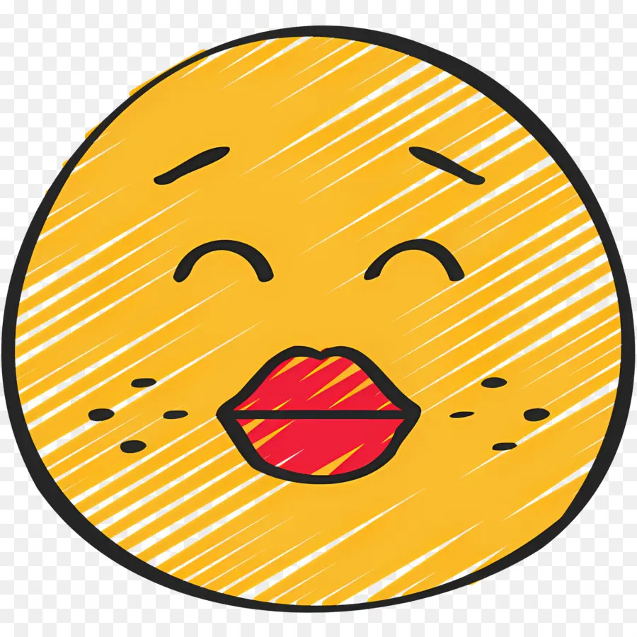 Beso Emoji，Cara De Beso PNG