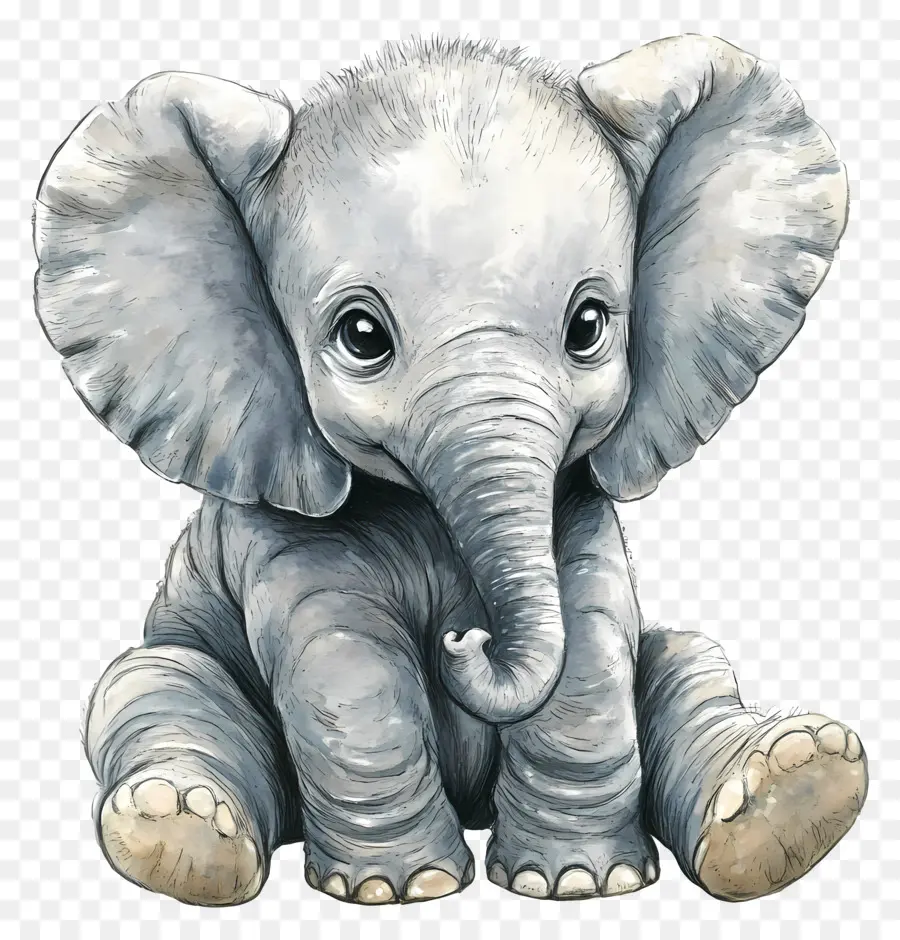 Bebé Elefante，Elefante Colorido PNG