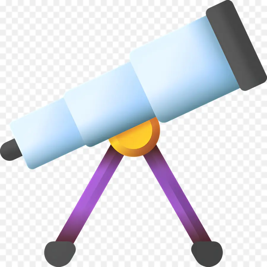 Telescopio，Azul PNG