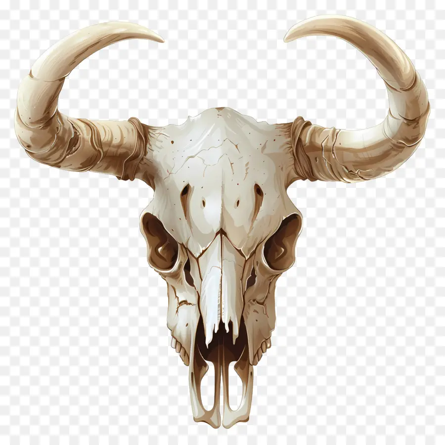 Cráneo De Animales，Calavera Con Cuernos PNG