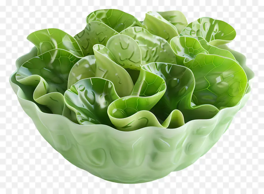 Ensalada Verde，Tazón De Lechuga PNG