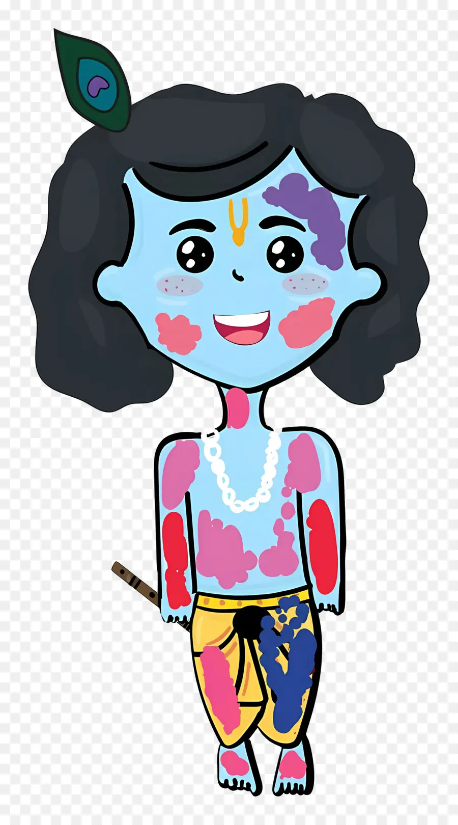 Krishna，Chico Azul PNG