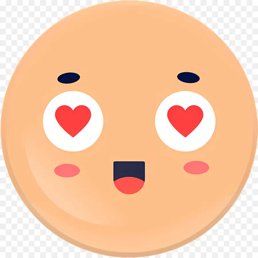 Beso Emoji，Emoji De Ojos De Corazón PNG