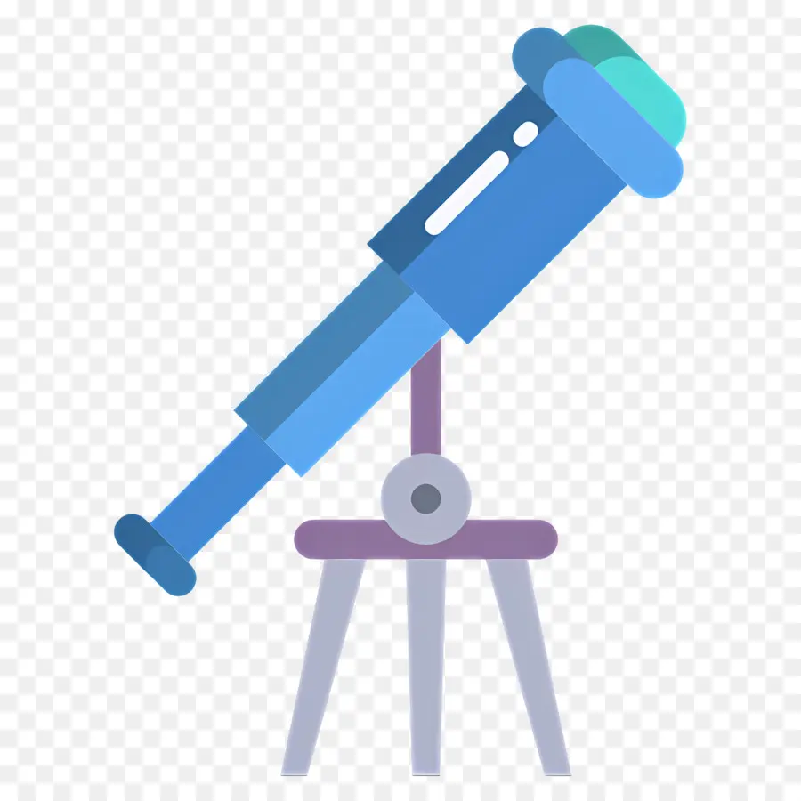 Telescopio，Azul PNG