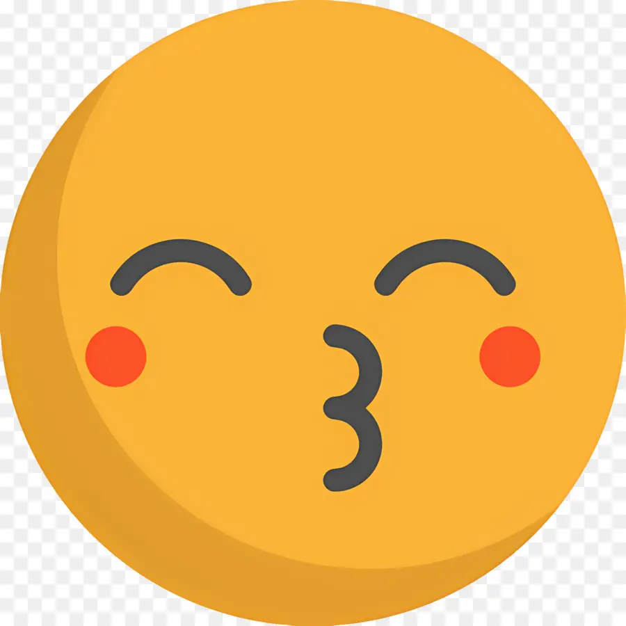 Beso Emoji，Lindo Emoji PNG