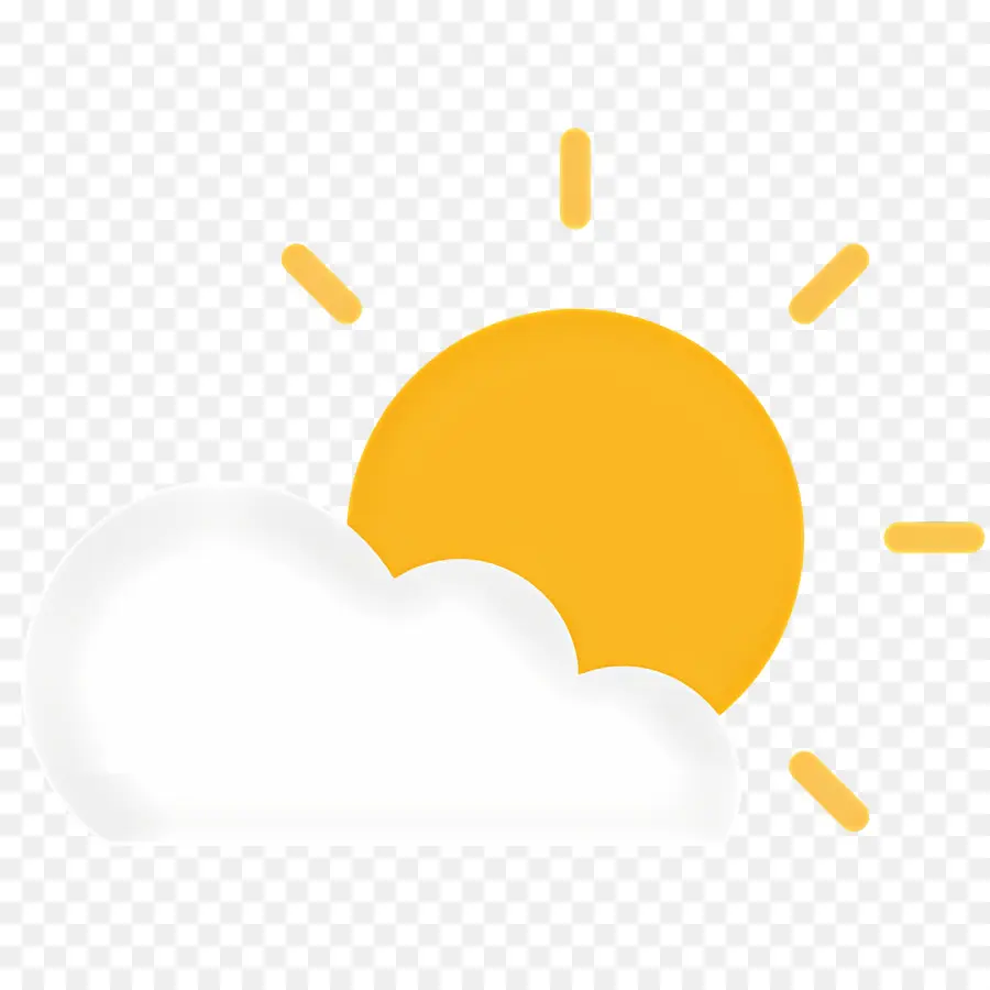 Sol De La Mañana，Sol Y Nube PNG