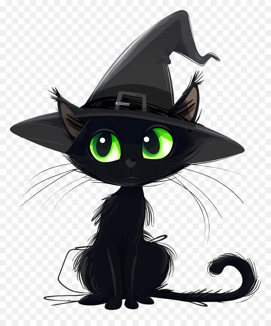 Gato De Halloween，Gato Negro PNG