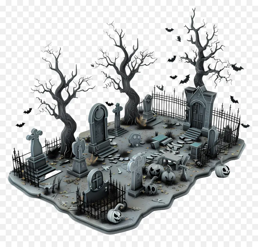 Cementerio De Halloween，Cementerio PNG