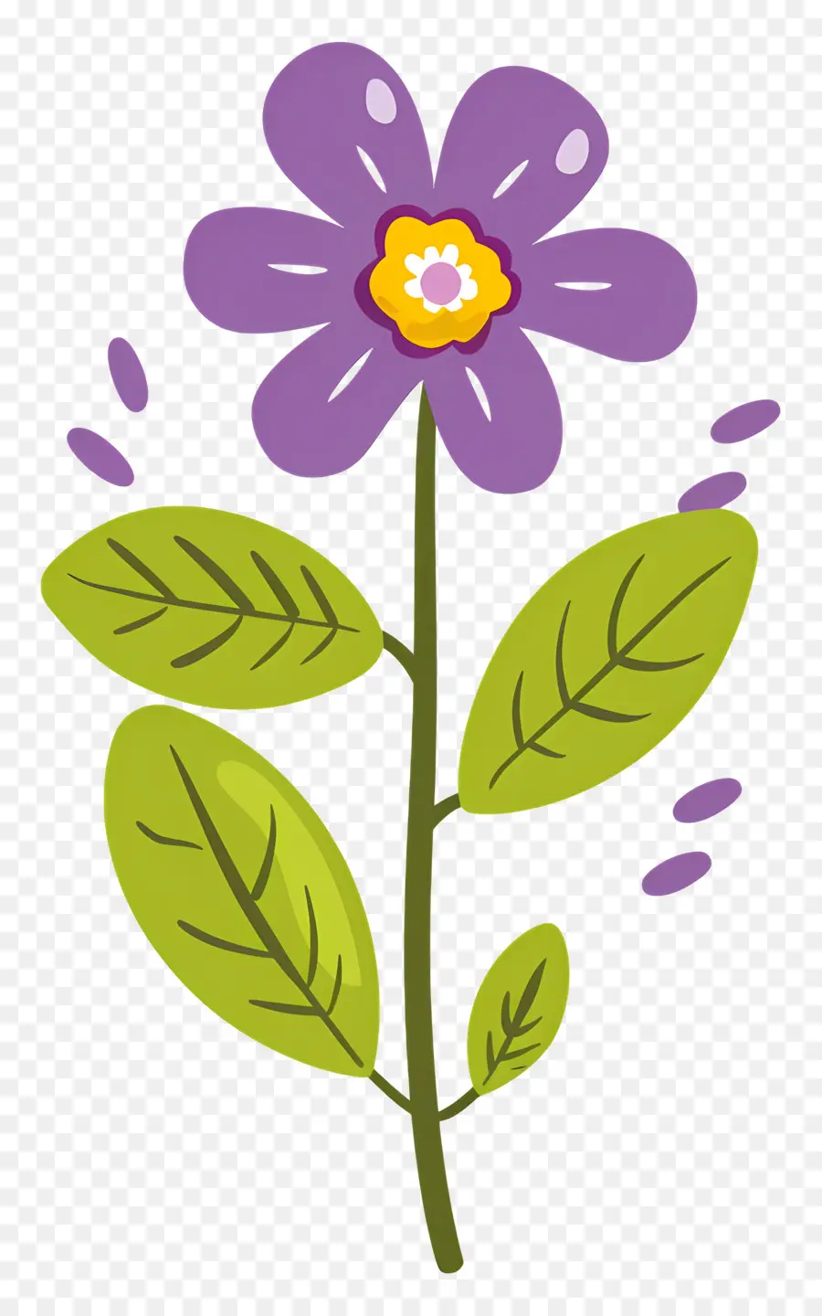 Flor Pequeña，Flor Morada PNG