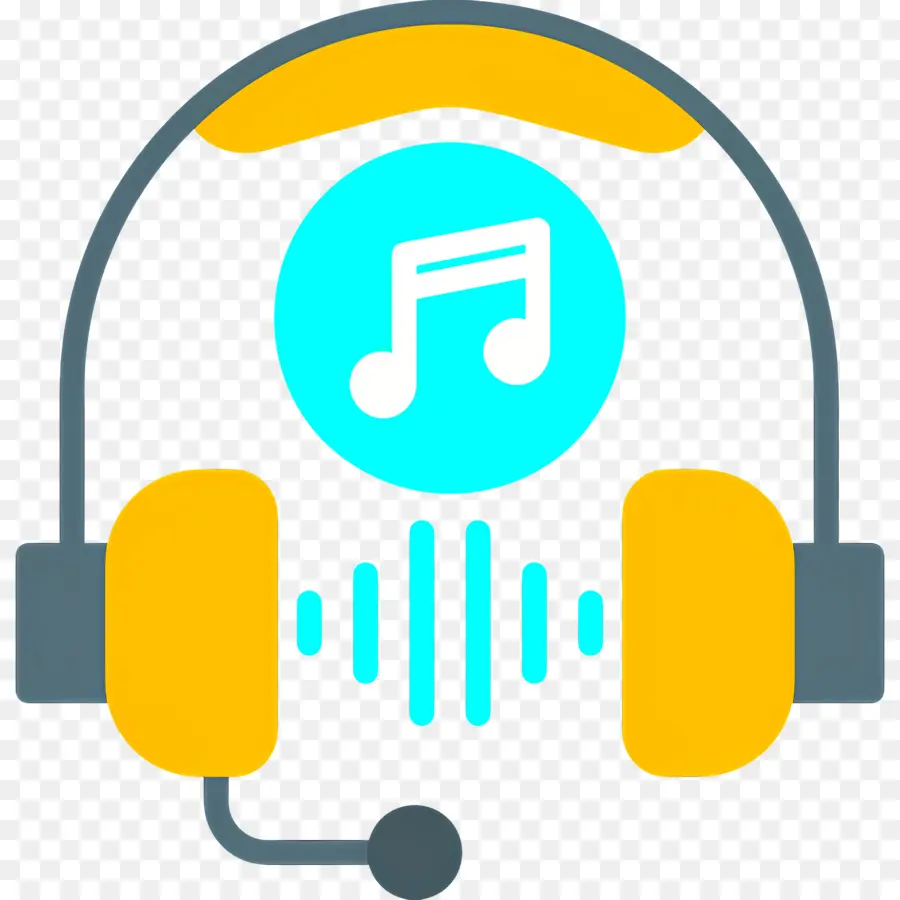 Escuchando Musica，Auriculares PNG