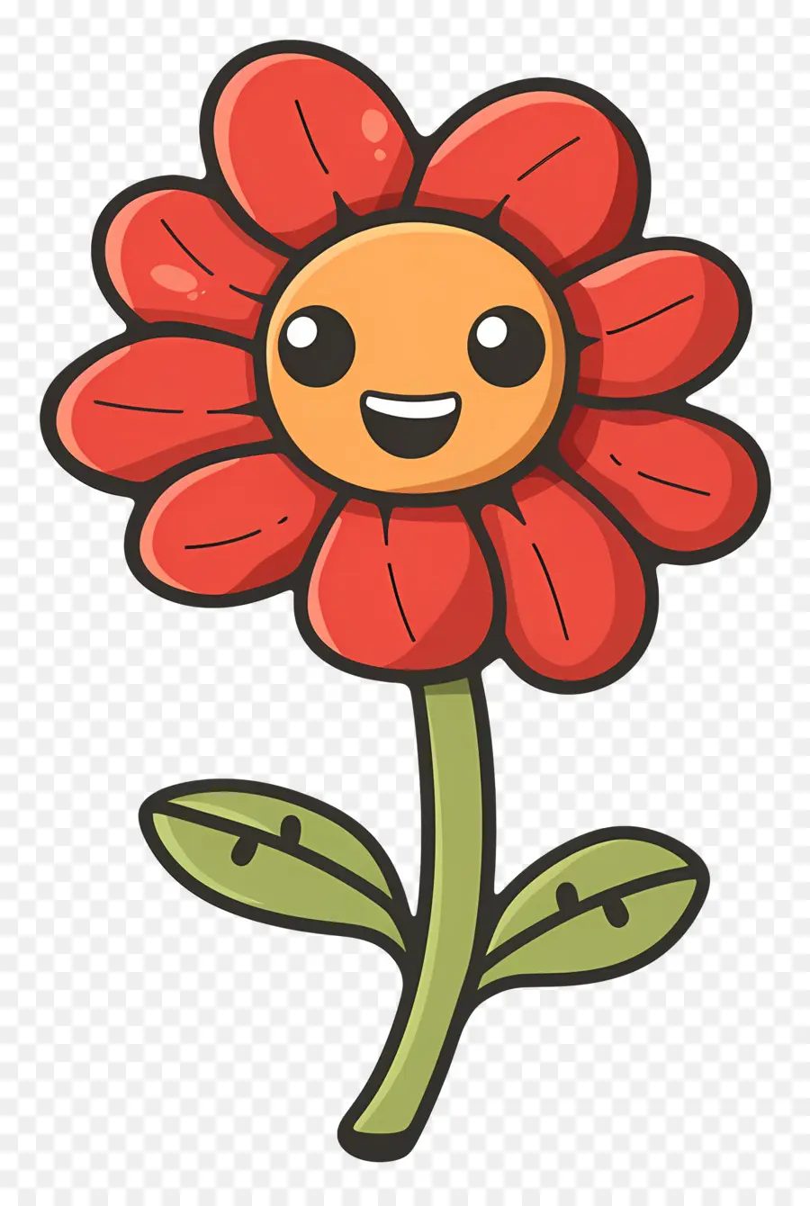 Flor Emoji，Flor Roja PNG