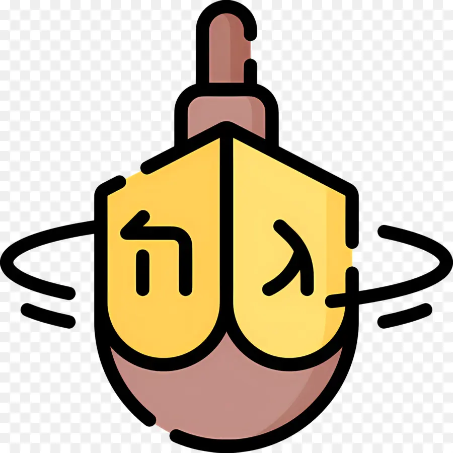 Trompo De Jánuca，Dreidel PNG