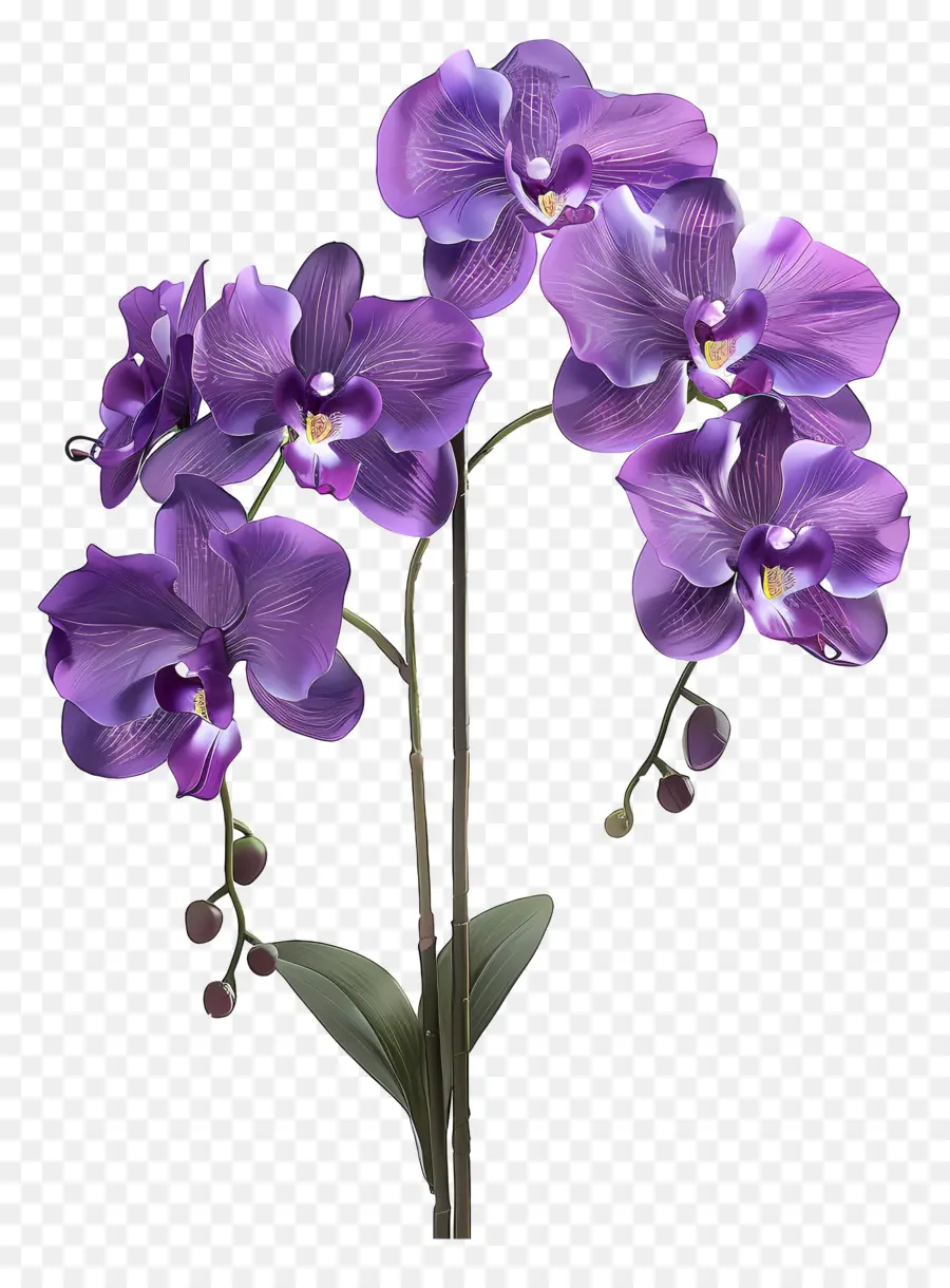 Flor De Orquídea，Orquídea Morada PNG