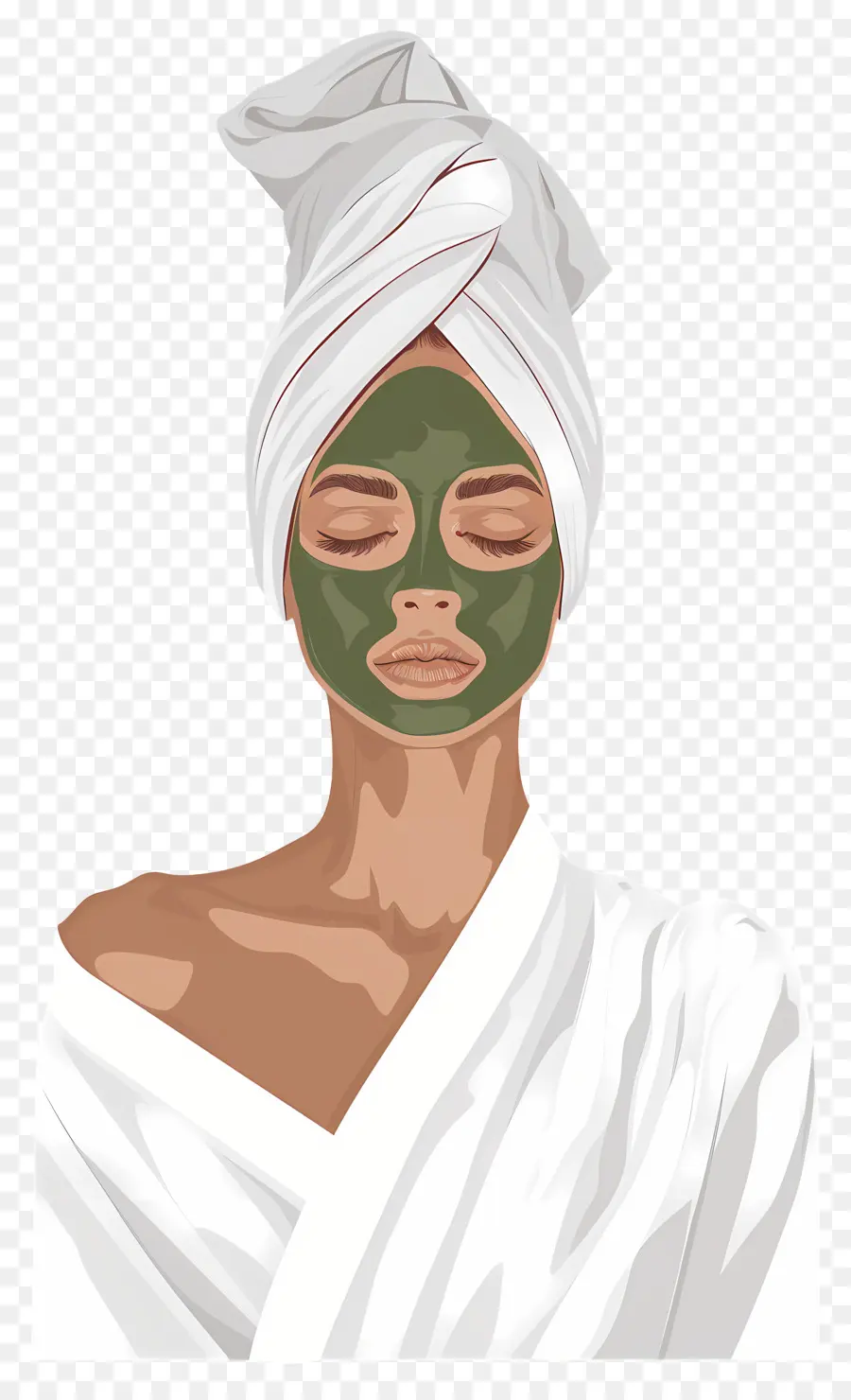 Mascarilla De Spa，Mujer Con Mascarilla PNG