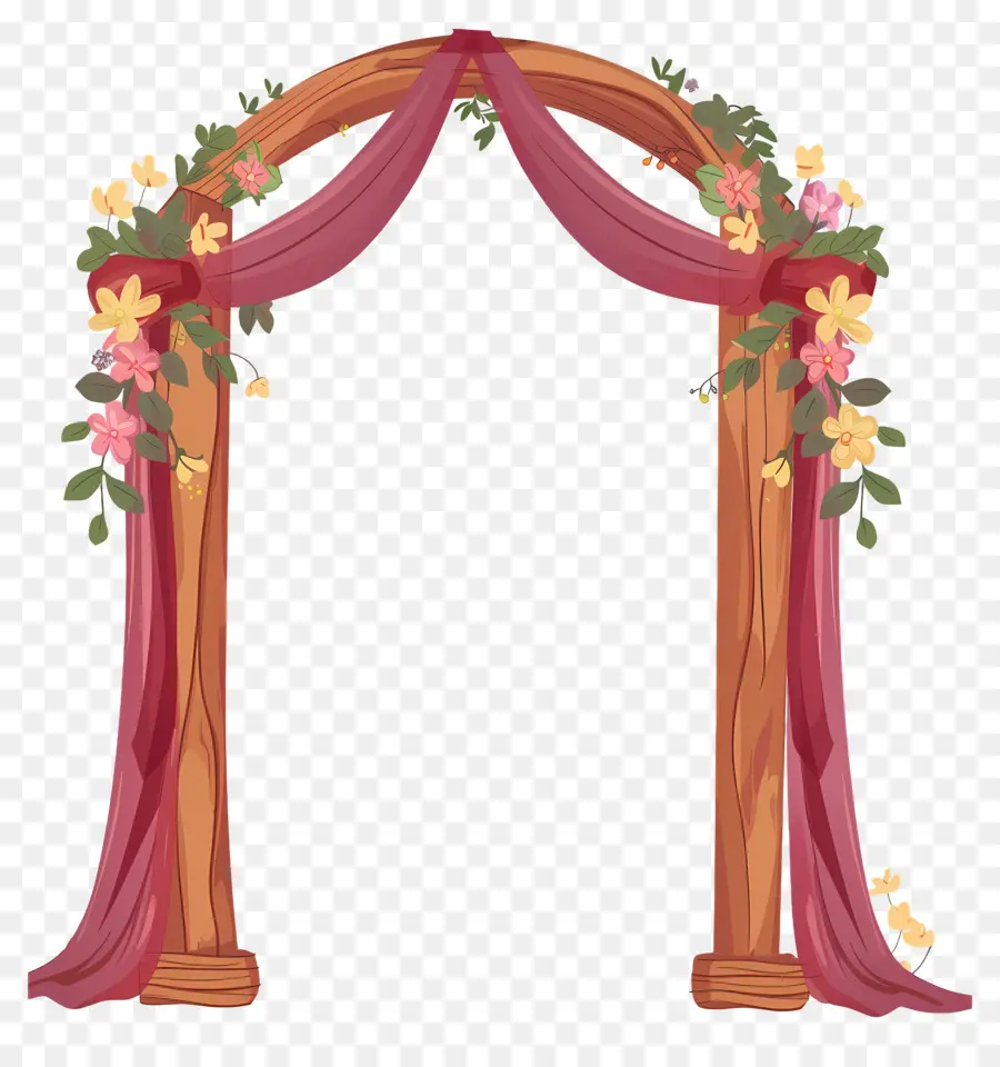 Arco De Boda，Flores PNG