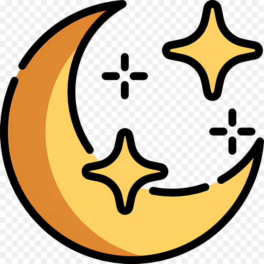 Luna Estrellas，Luna Y Estrellas PNG