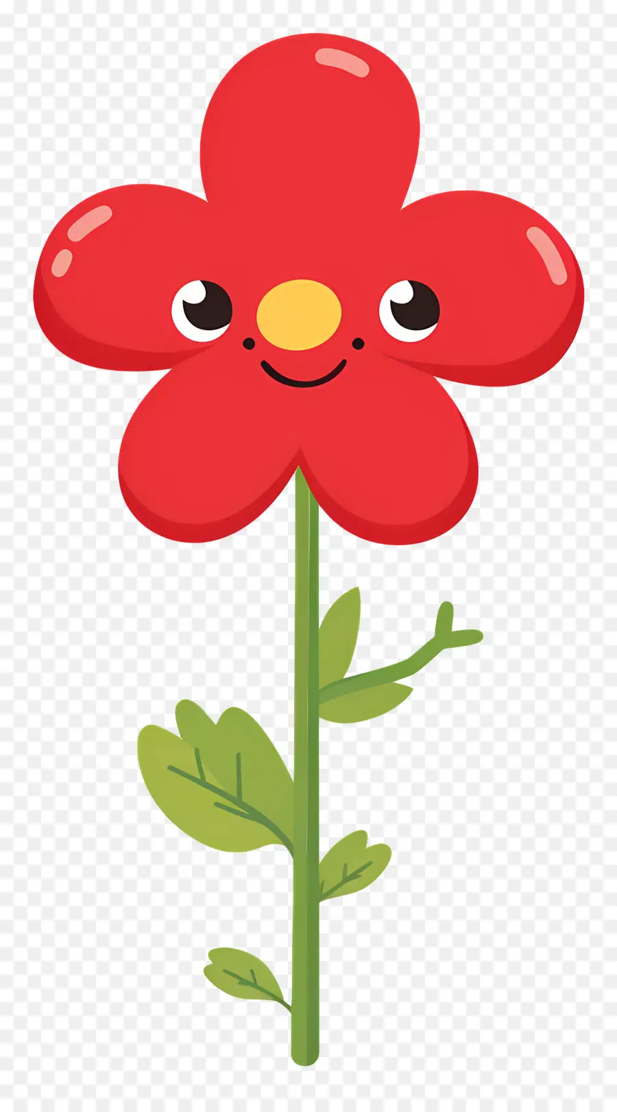 Flor Emoji，Flor Roja PNG