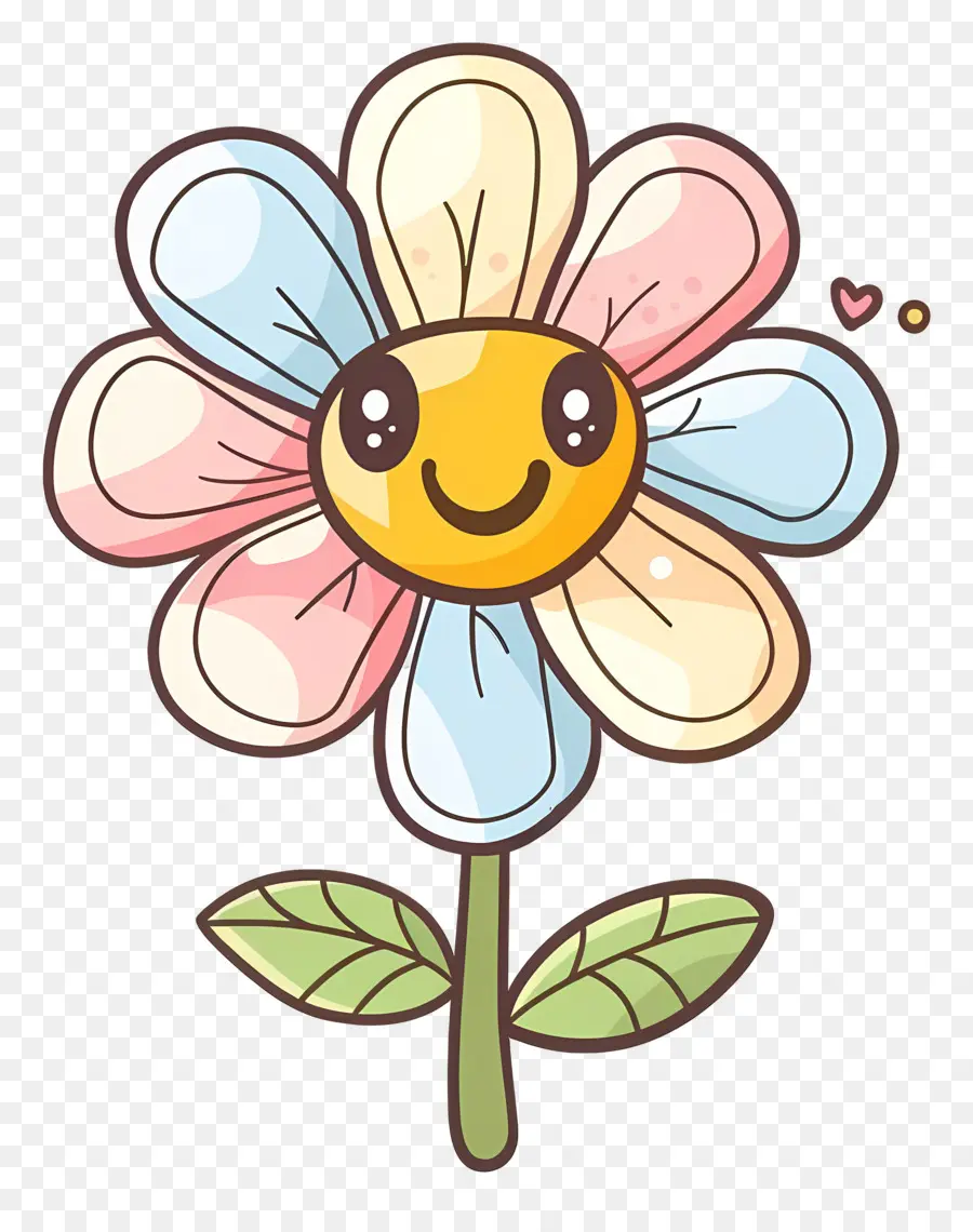 Flor Emoji，Flor Feliz PNG