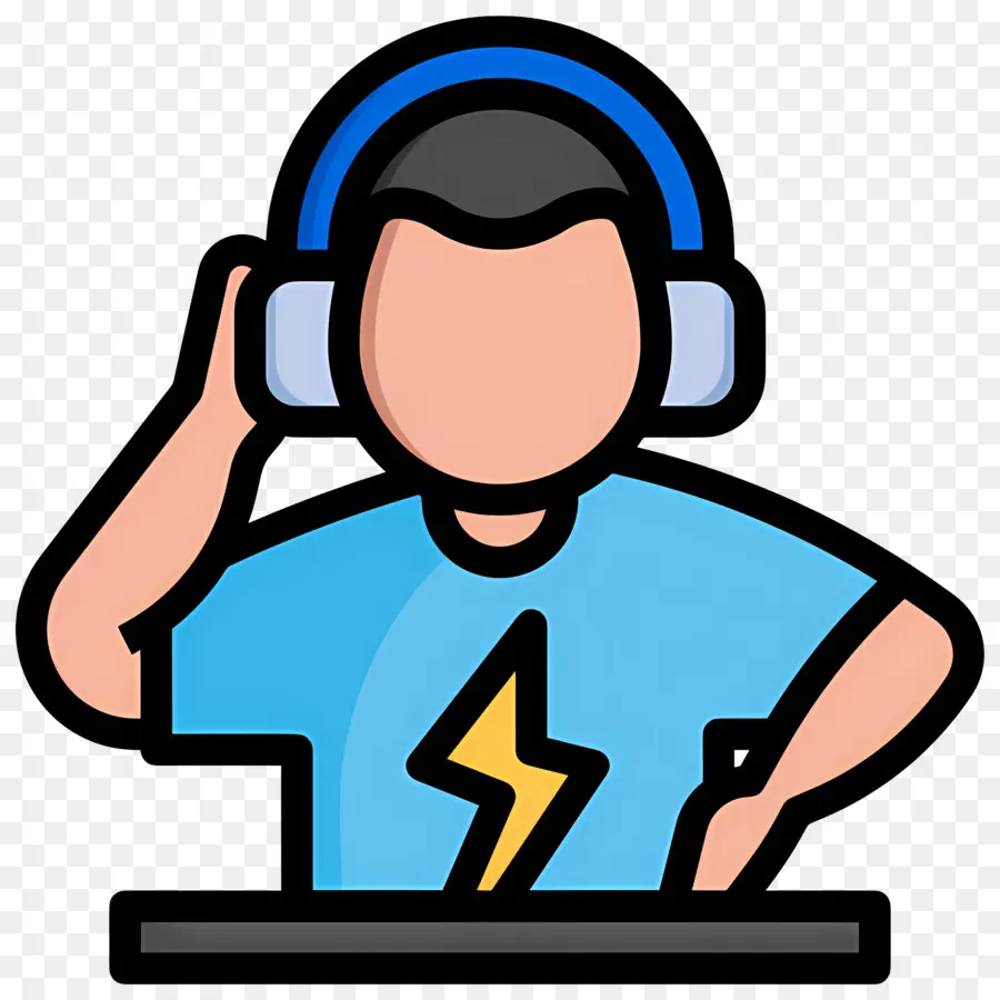 Dj De Música，Dj Con Auriculares PNG