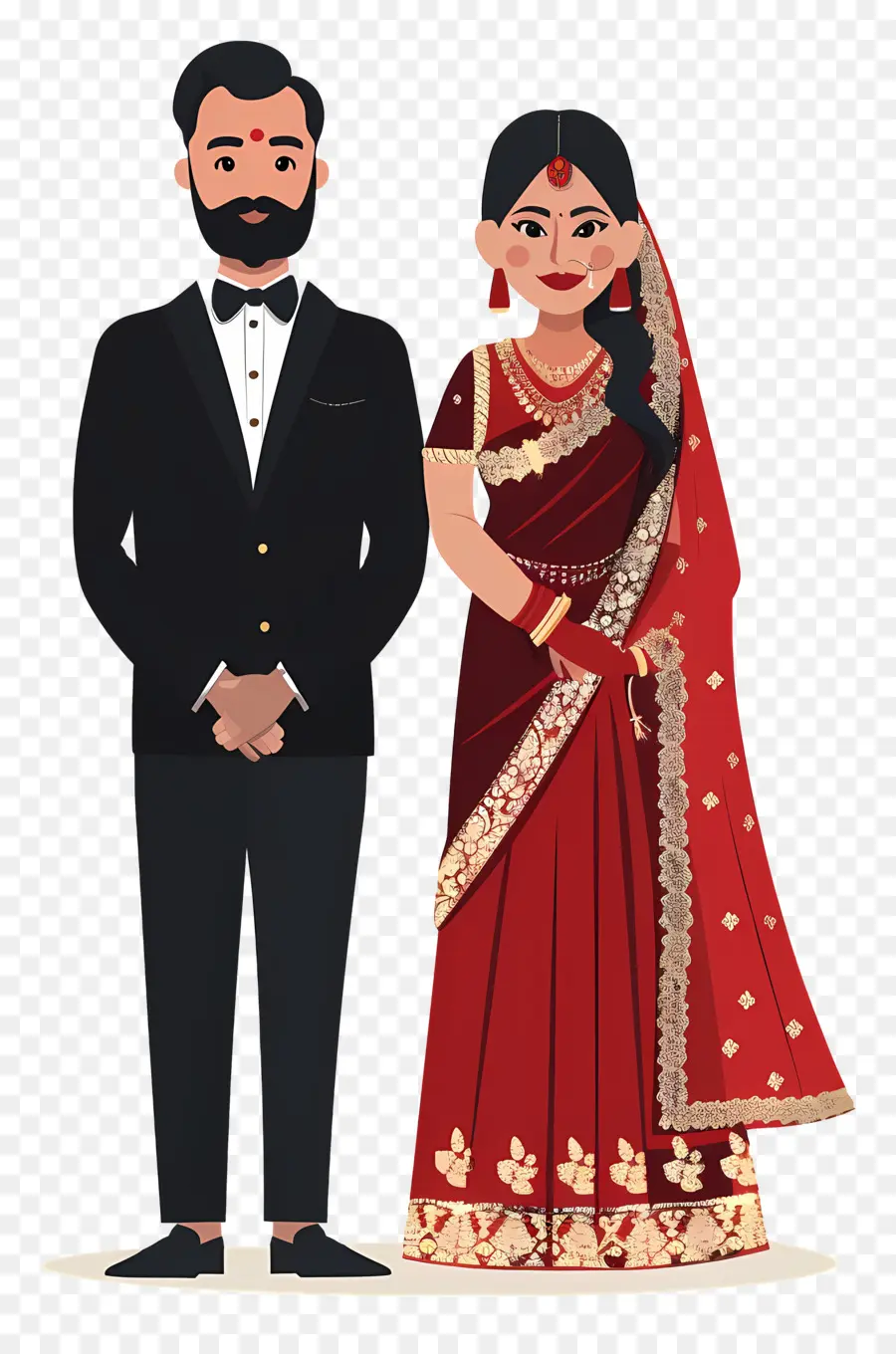 Novia Y Novio Indios，Los Novios PNG