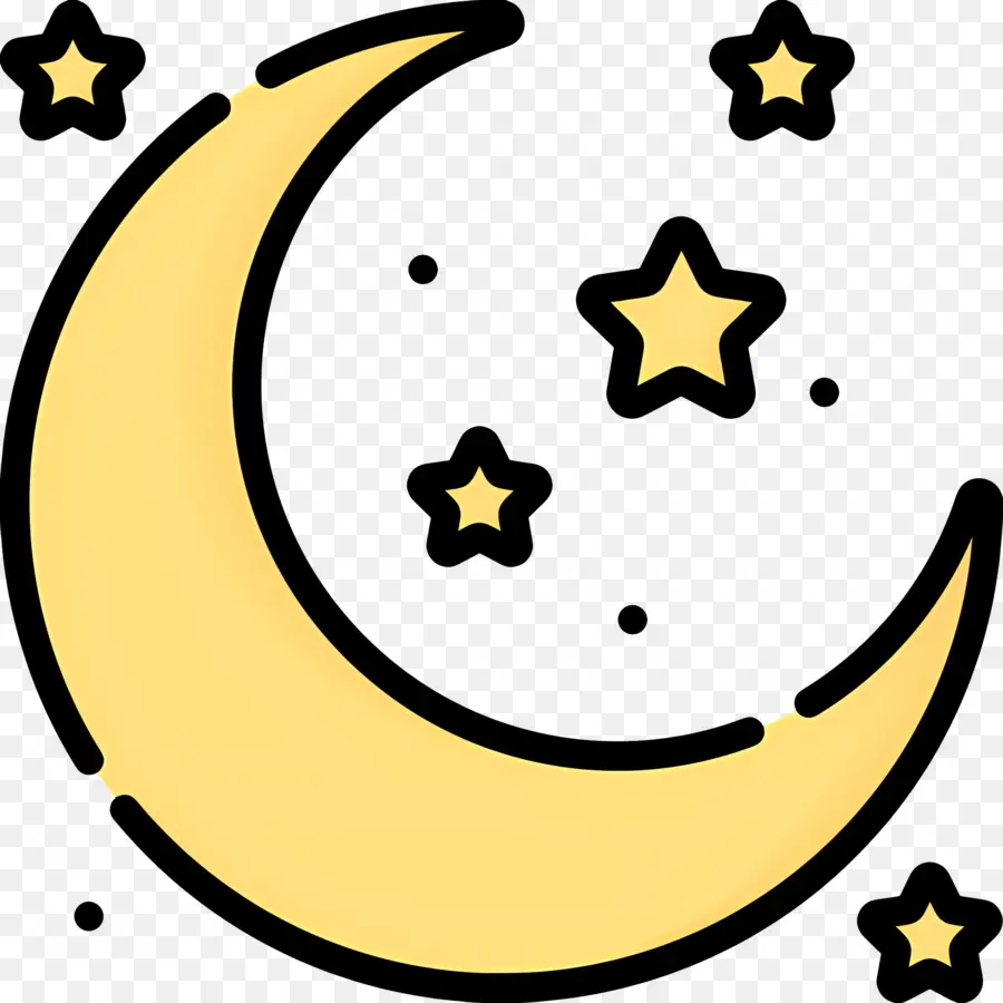 Luna Estrellas，Luna Y Estrellas PNG