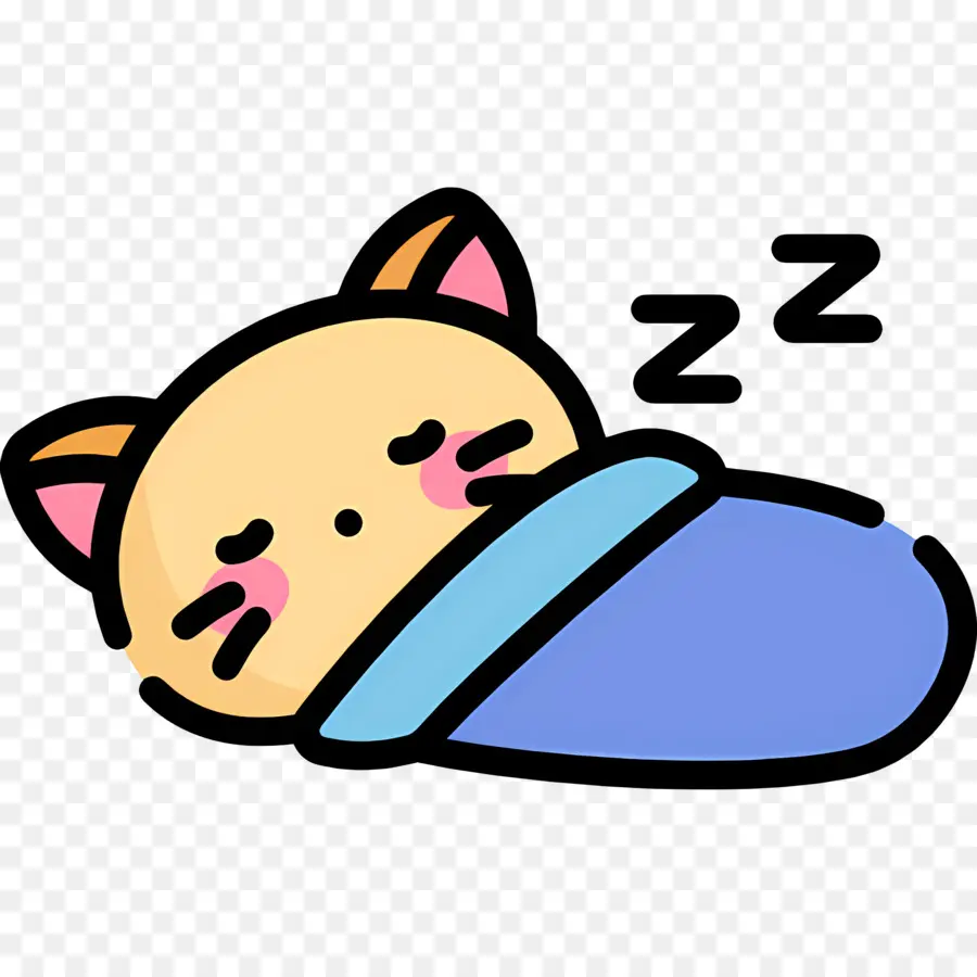 Gato Durmiendo，Frazada PNG