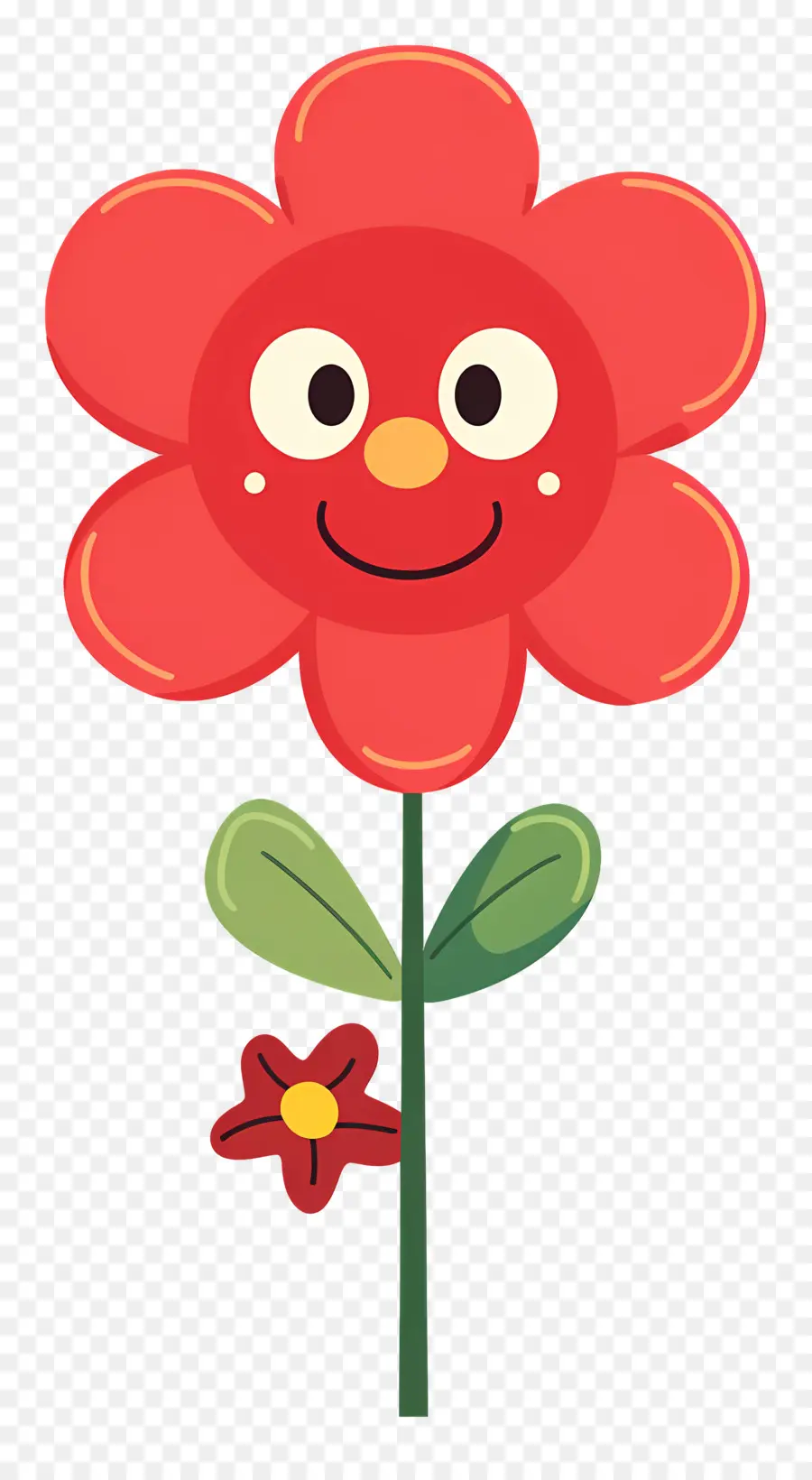 Flor Emoji，Flor Roja PNG