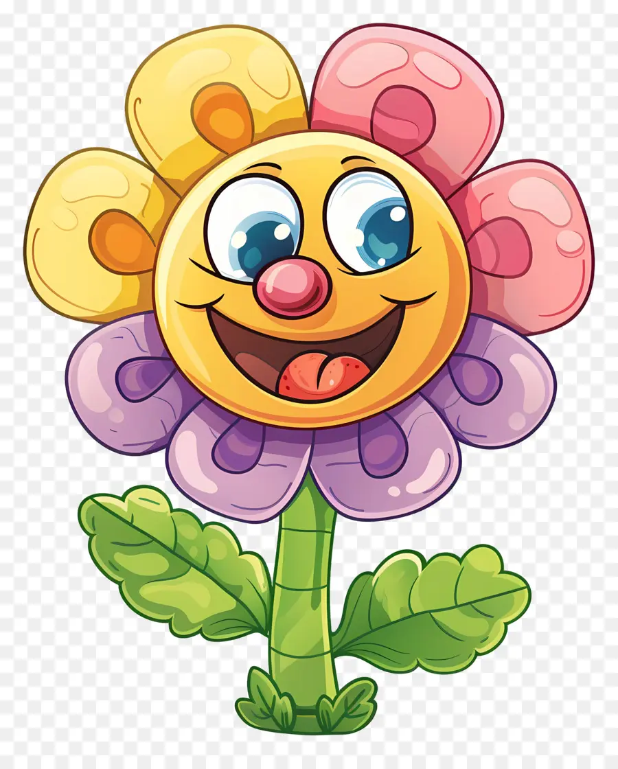 Flor Emoji，Flor Morada PNG