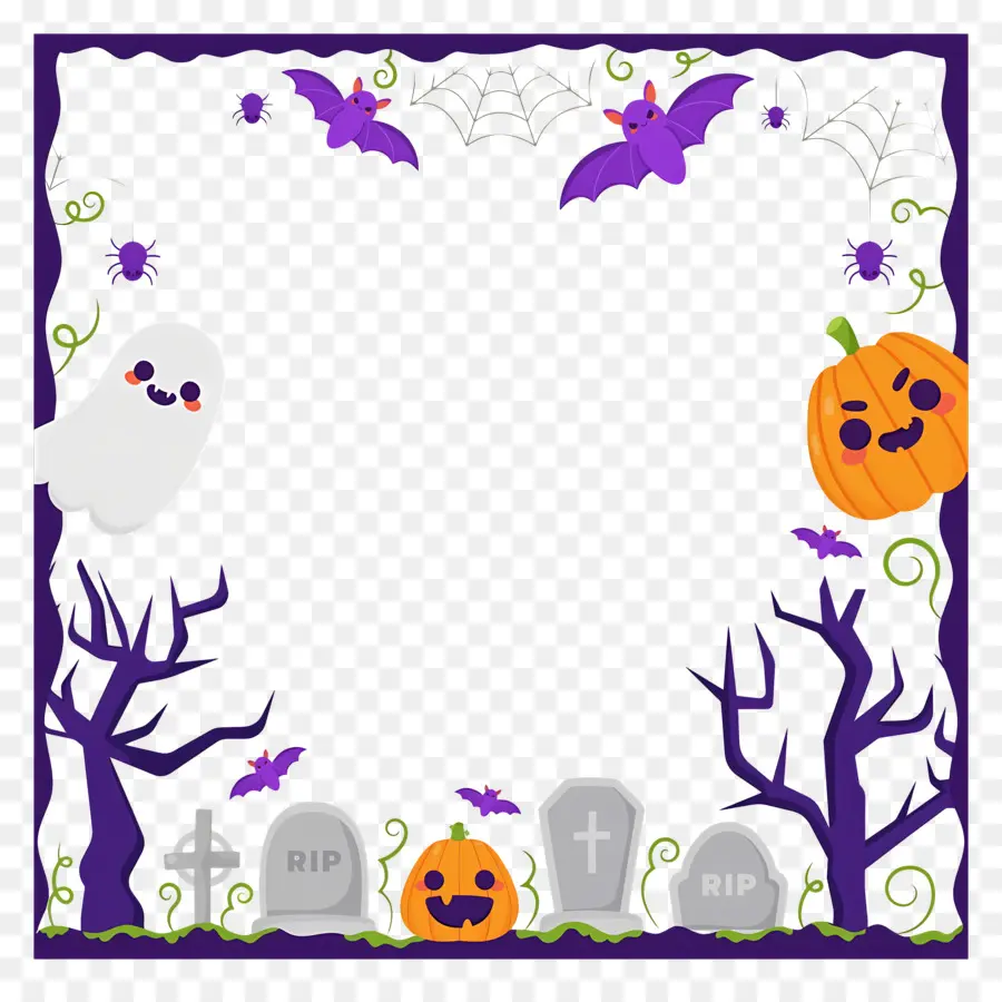 Frontera De Halloween，Marco De Halloween PNG