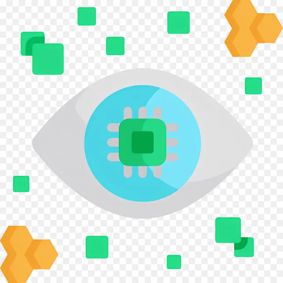 Lente De Contacto，Ojo Con La Tecnología PNG