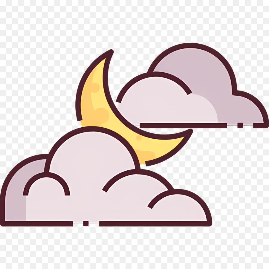 Nubes De Luna，Luna Y Nubes PNG